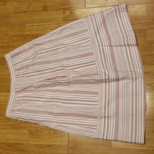 Vintage Benetton striped cotton skirt sz 40/4